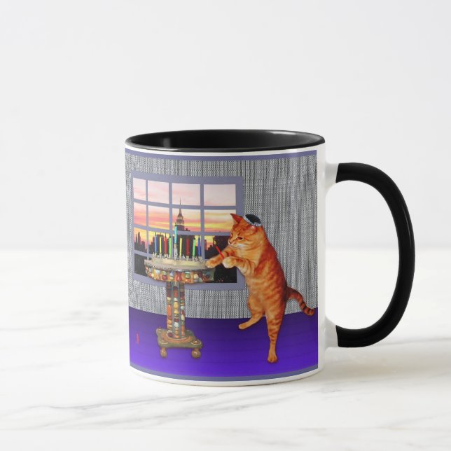 Tasse Chat de Menorah (Droite)