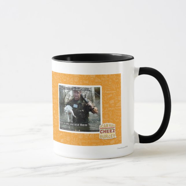 Tasse Chat et arme à feu humides (Droite)