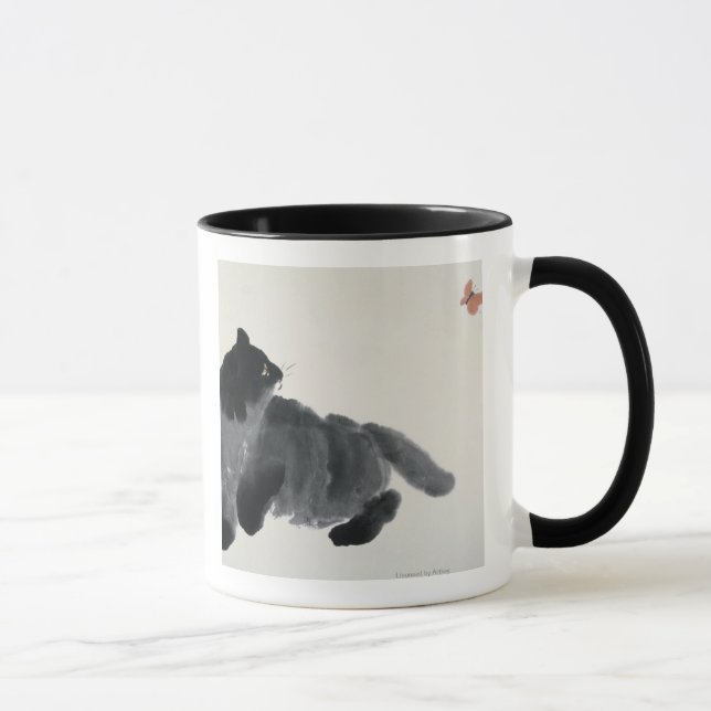 Tasse Chat et papillon (Droite)