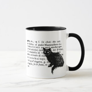 Tasse Chat italien de dictionnaire