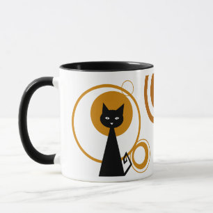 Tasse Chat noir au clair de lune