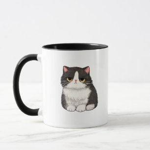 Tasse Chat Noir et Blanc Grincheux