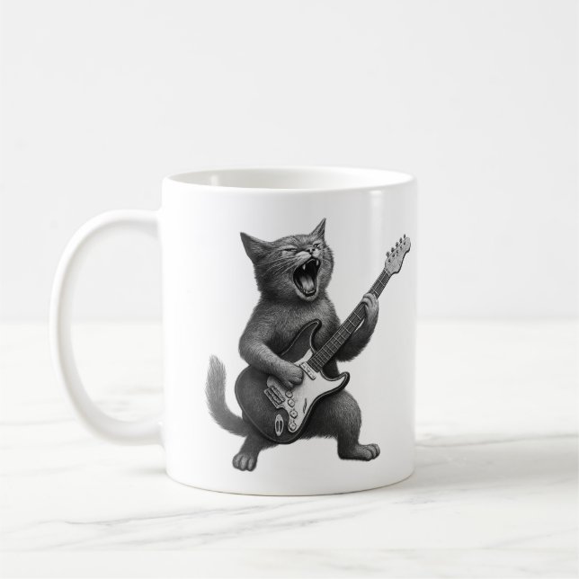 Tasse Chat Rockeur (Gauche)
