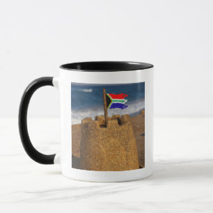 Tasse Château De Sable Avec Drapeau Sud-Africain, Umhla