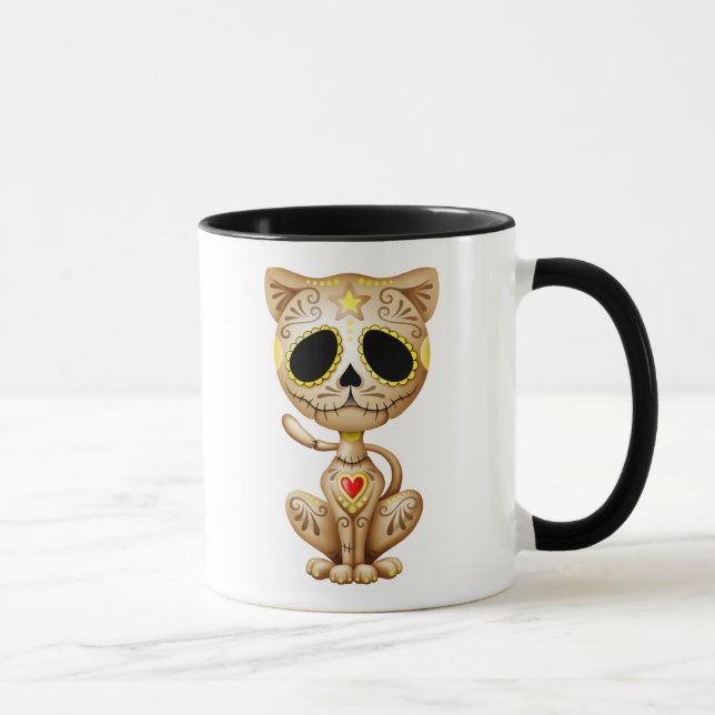 Tasse Chaton Brown de sucre de zombi (Droite)