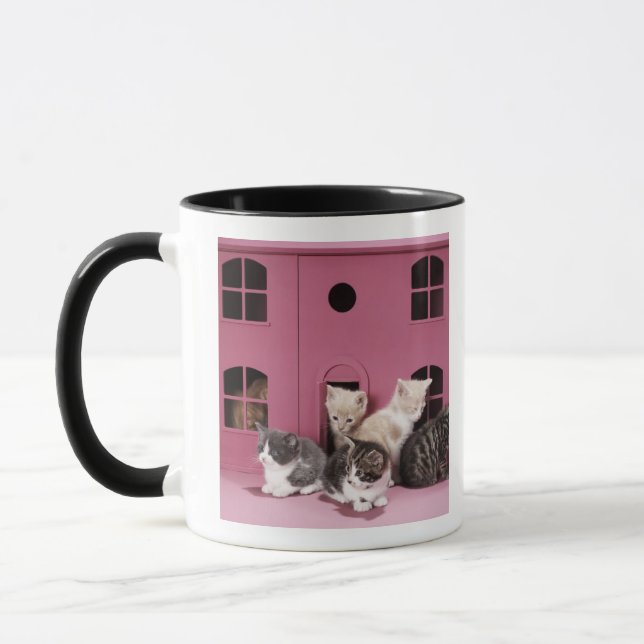 Tasse Chatons dans la maison de poupée (Gauche)