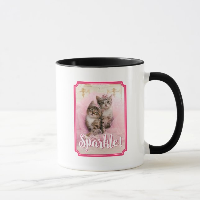 Tasse Chatons doux dans les diadèmes et le tutu (Droite)