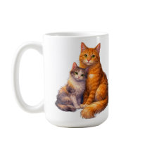 Tasse Chats Calico et Tabby