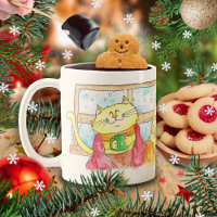 Tasse CHATS COQUINS D'HIVER par Nicole Janes