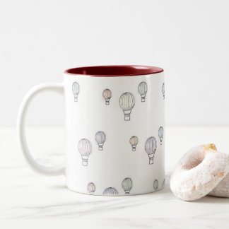 Tasse chaude de ballon à air - couleur