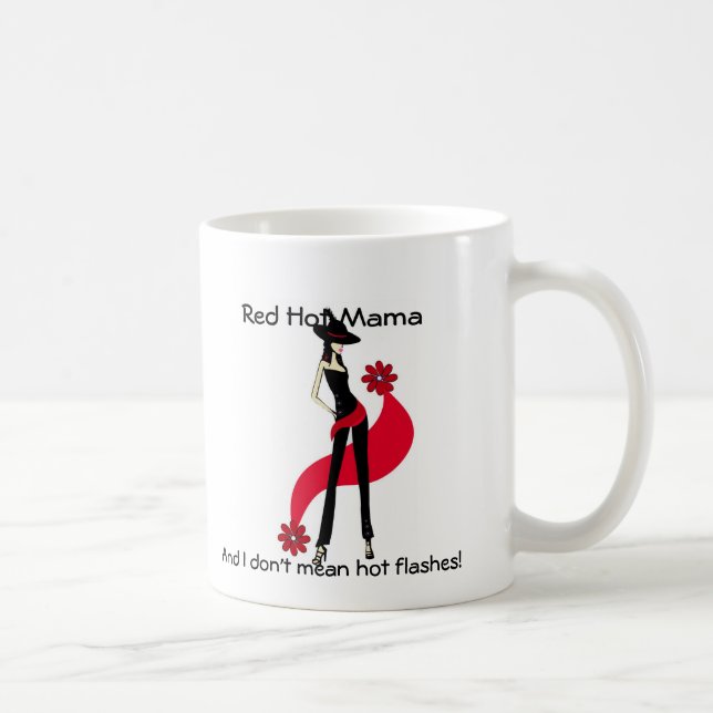 Tasse chaude de la maman bouffées de chaleur de la (Droite)