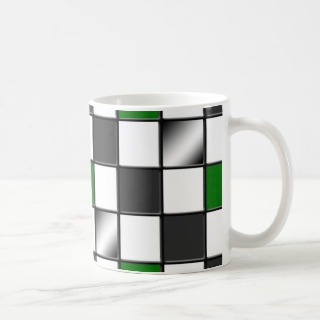 Tasse Checkered verte alternative (Droite)