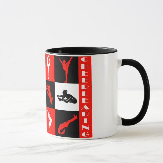 Tasse Cheerleading de bloc en rouge (Droite)