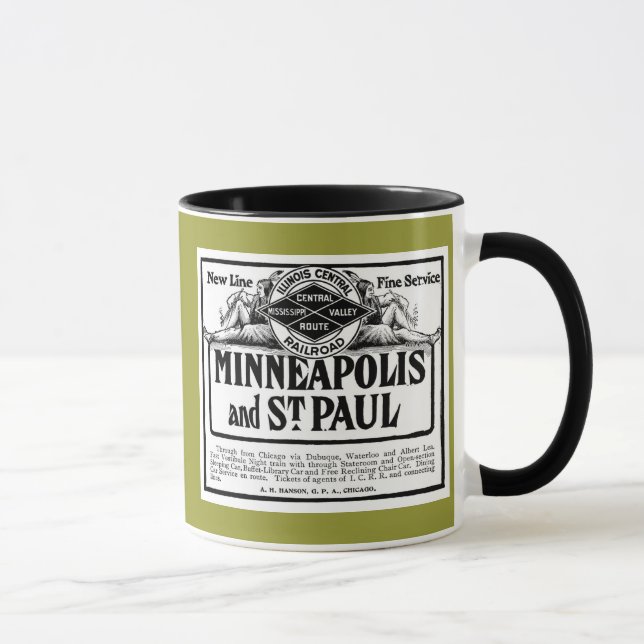 Tasse Chemin de fer central de l'Illinois (Droite)