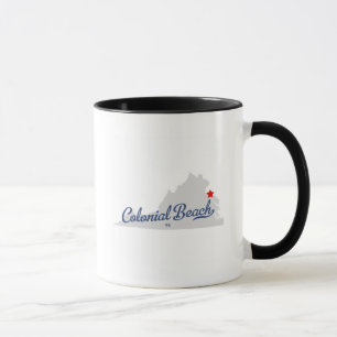 Tasse Chemise coloniale de la Virginie VA de plage