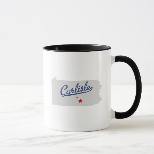 Tasse Chemise de PA de Carlisle Pennsylvanie (Droite)