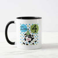 Chemises et cadeaux Blue Cow 4th Birthday