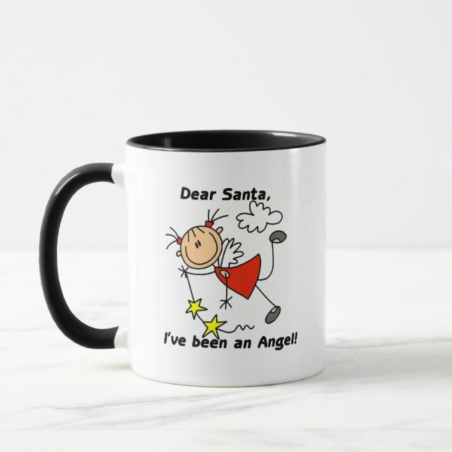 Tasse Chers T-shirts et cadeaux de Noël Père Noël (Gauche)