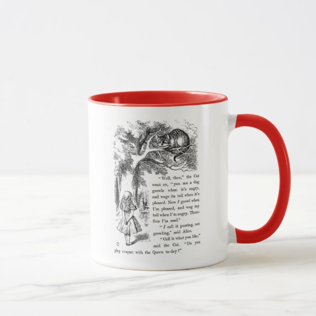 Tasse Cheshire cat , “ Alice in Wonderland ” (Droite)