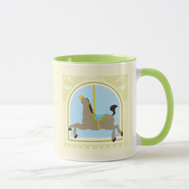 Tasse Cheval Carrousel par Juin Erica Vess (Droite)