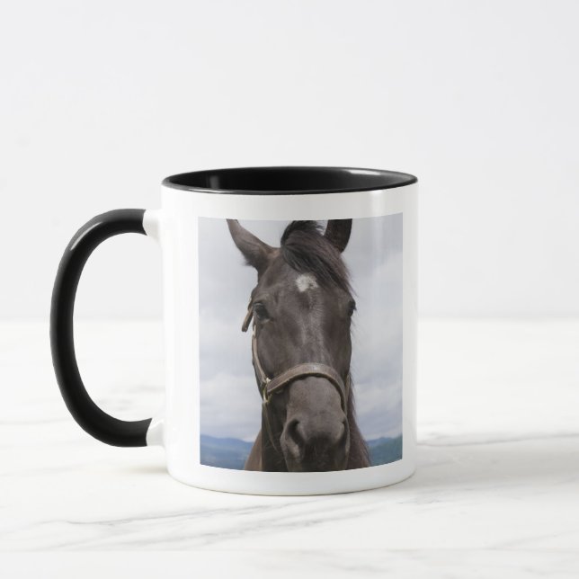Tasse Cheval de brun foncé (Gauche)