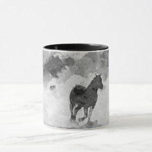 Tasse Cheval en Course