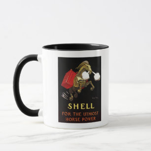 Tasse Cheval mécanique avec Shell Oil