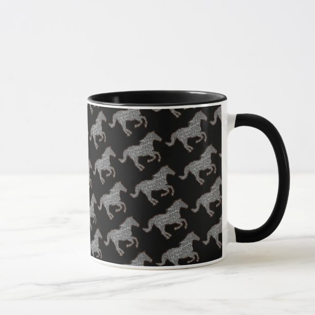 Tasse cheval noir (Droite)