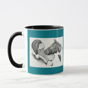 Tasse Cheval Pinto Paint Christmas et Père Noël