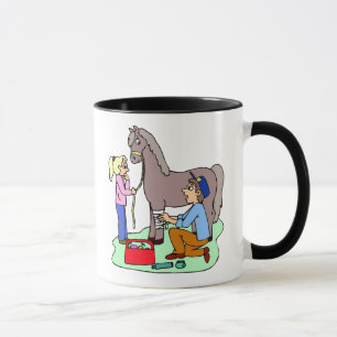 Tasse Cheval Vétérinaire Equine Vet Idée cadeau