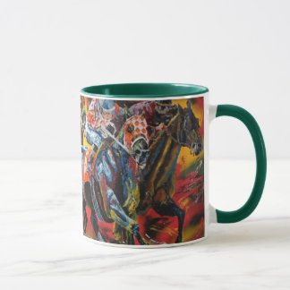 Tasse chevaux de course "tête à tête"