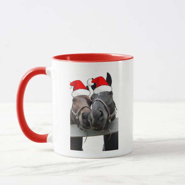 Tasse Chevaux de Noël (Gauche)
