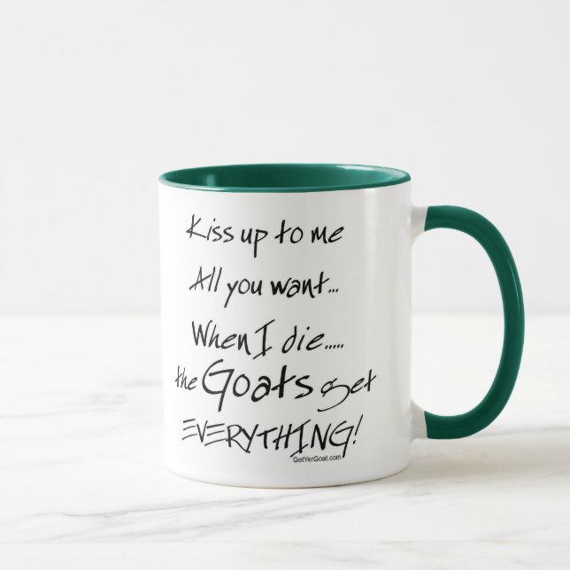Tasse Chèvre Drôle Dit Chèvres Obtenir Tout (Droite)