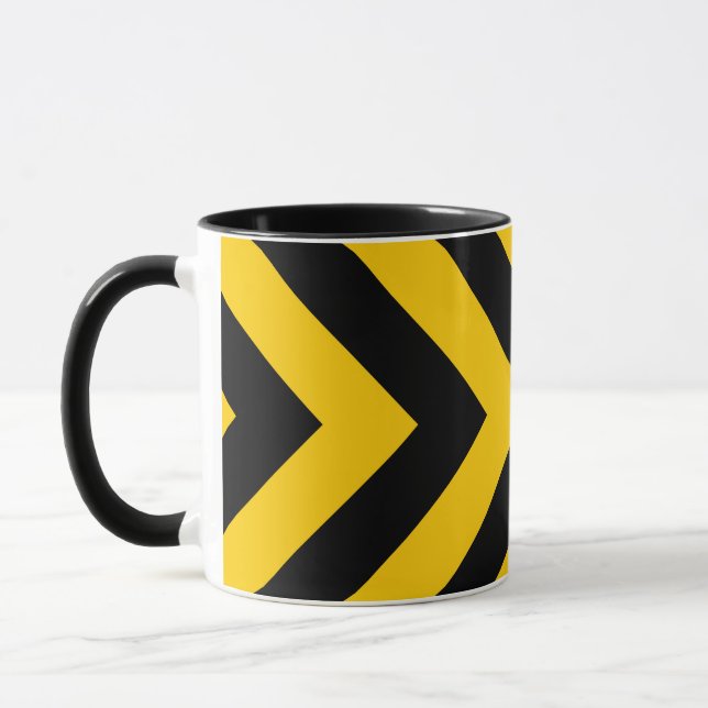 Tasse Chevrons jaunes et noirs (Gauche)
