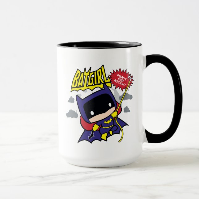 Tasse Chibi Batgirl Prêt Pour L'Action (Droite)