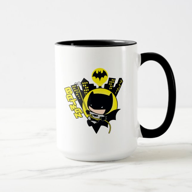 Tasse Chibi Batman Évolue La Ville (Droite)