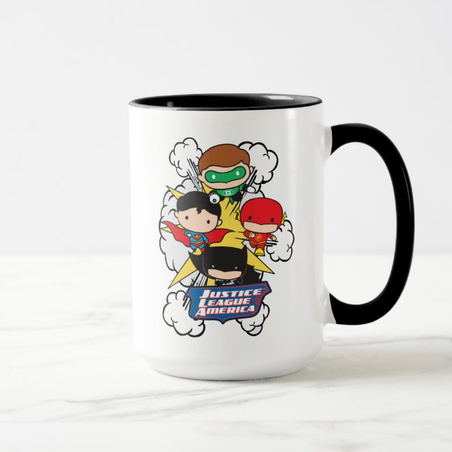 Tasse Chibi Justice League of America Explosion (Droite)