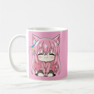 Tasse Chibi Sweet Pink Kitty