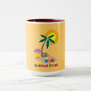 Tasse Chick à la retraite en vacances