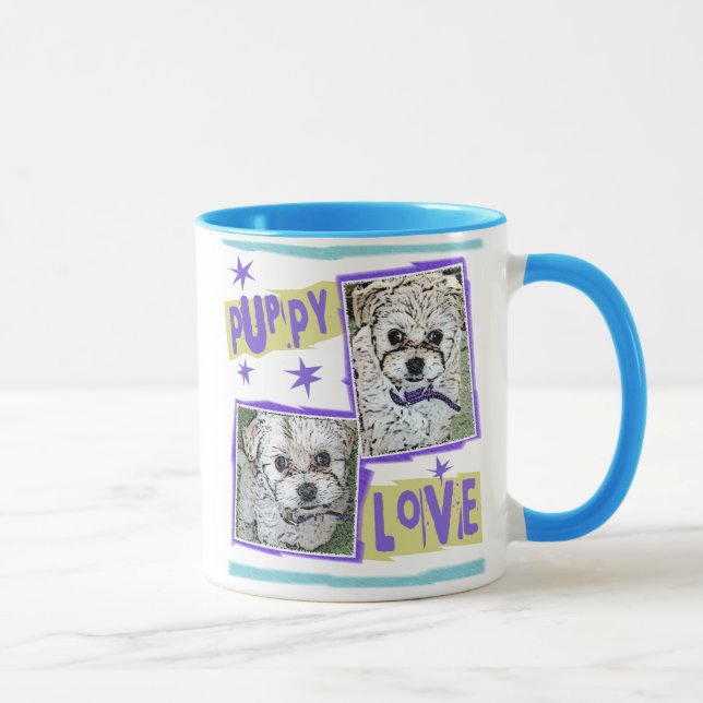 Tasse CHIEN : Amour de chiot Multi-Poo (Droite)