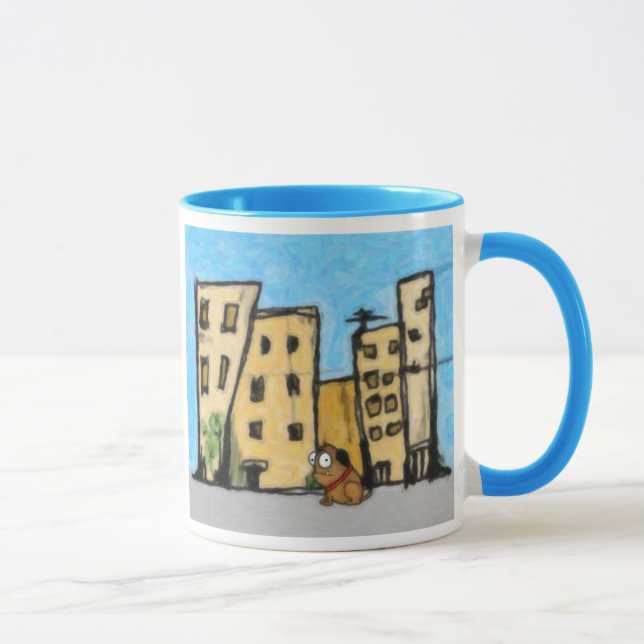Tasse Chien dans la ville (Droite)