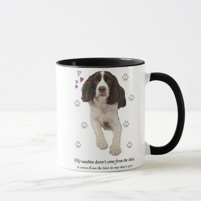 Tasse Chien d'épagneul de springer anglais (Droite)