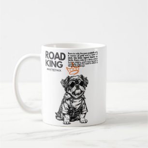 Tasse Chien Motard Road King   Cadeau Moto
