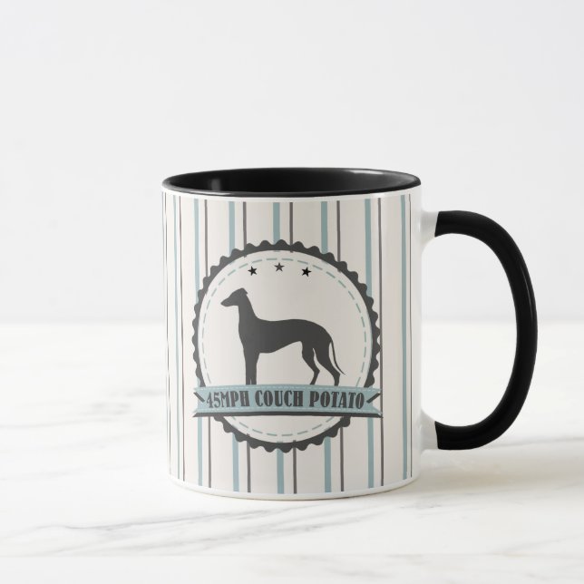 Tasse Chien paresseux du coureur retiré par lévrier (Droite)