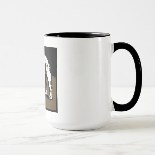 Tasse Chien-taureau de taille victorienne sur la boue (Droite)
