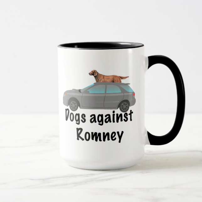 Tasse Chiens contre Romney (Droite)