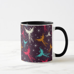 Tasse Chiffre motif d'oiseaux de Phoenix