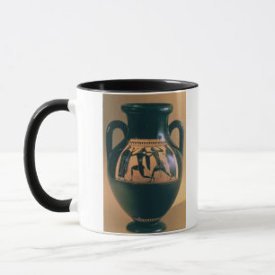 Tasse Chiffre noir amphora de grenier dépeignant Theseus