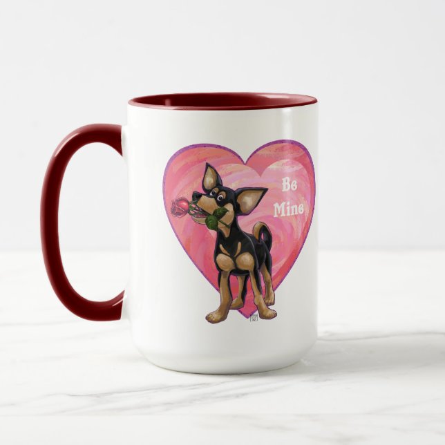 Tasse Chihuahua Saint-Valentin (Gauche)