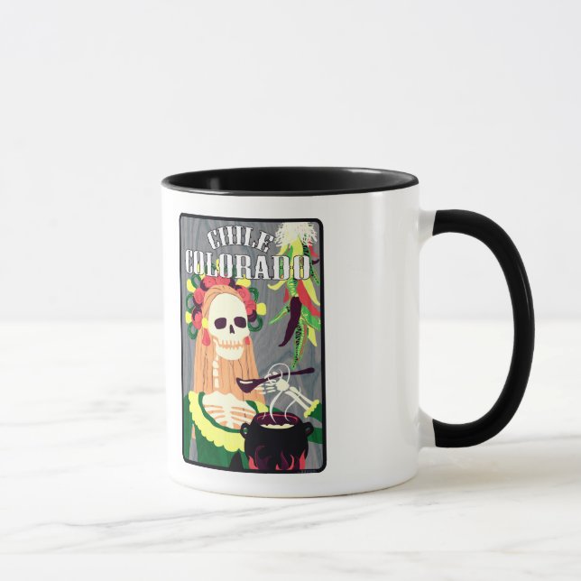 Tasse chile colorado (schéma cool) (Droite)